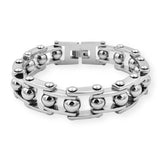 Bracelet Chaîne de Moto Gris Original en Acier Inoxydable Bryan