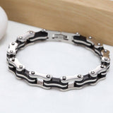 Bracelet Chaîne de Moto Inox en Acier - Mon Bracelet Homme