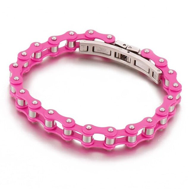 Bracelet Chaîne de Moto Minimaliste Rose - Mon Bracelet Homme