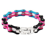 Bracelet Chaîne de Moto Multicolore Avec Strass Style Hip Hop Miles