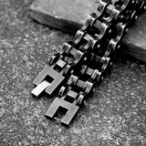 Bracelet Chaîne de Moto Noir Style Rétro Darren - Mon Bracelet Homme