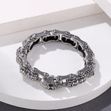 Bracelet Chaîne de Moto Squelette en Acier Inoxydable John - Mon Bracelet Homme