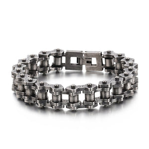 Bracelet Chaîne de Moto Style Rétro en Acier Inoxydable Blake - Mon Bracelet Homme
