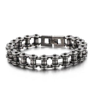 Bracelet Chaîne de Moto Style Rétro en Acier Inoxydable Tucker - Mon Bracelet Homme