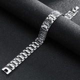 Bracelet Chaîne Homme Argenté en Acier - Mon Bracelet Homme