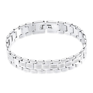 Bracelet Chaîne Homme Argenté en Acier - Mon Bracelet Homme