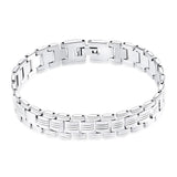 Bracelet Chaîne Homme Argenté en Acier - Mon Bracelet Homme