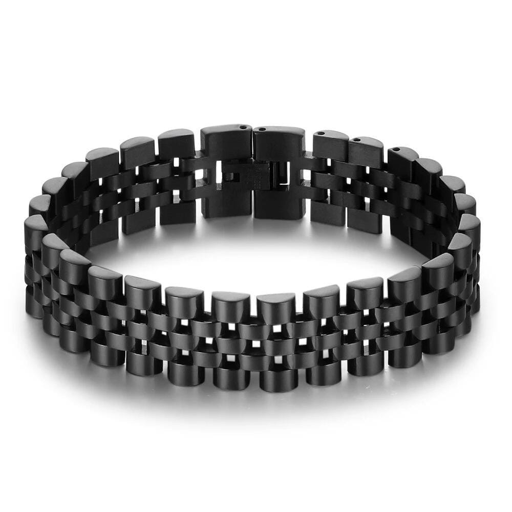Bracelet Chaîne Homme Couleur Or en Acier - Mon Bracelet Homme