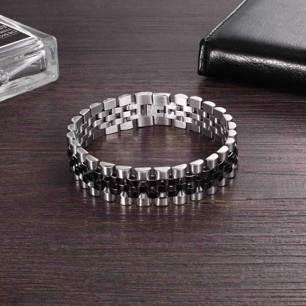 Bracelet Chaîne Homme Couleur Or en Acier - Mon Bracelet Homme
