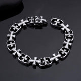 Bracelet Chaîne Homme Croix Vintage en Acier - Mon Bracelet Homme