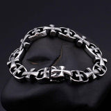 Bracelet Chaîne Homme Croix Vintage en Acier - Mon Bracelet Homme