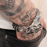 Bracelet Chaîne Homme Dragon en Acier - Mon Bracelet Homme