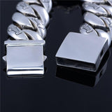 Bracelet Chaîne Luxe Tête de Mort en Argent - Mon Bracelet Homme