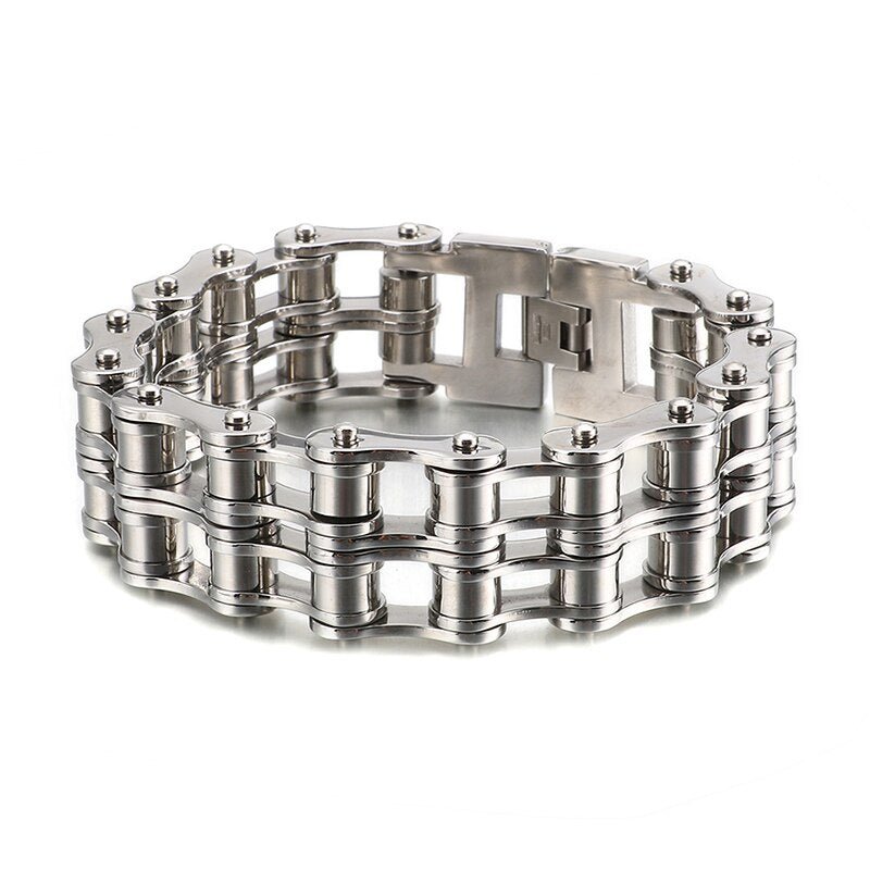 Bracelet Chaîne Moto Homme Argenté enoch - Mon Bracelet Homme