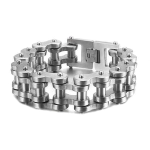Bracelet Chaîne Moto Homme Argenté Jakobe - Mon Bracelet Homme