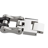 Bracelet Chaine Moto Tête De Mort Noir - Mon Bracelet Homme