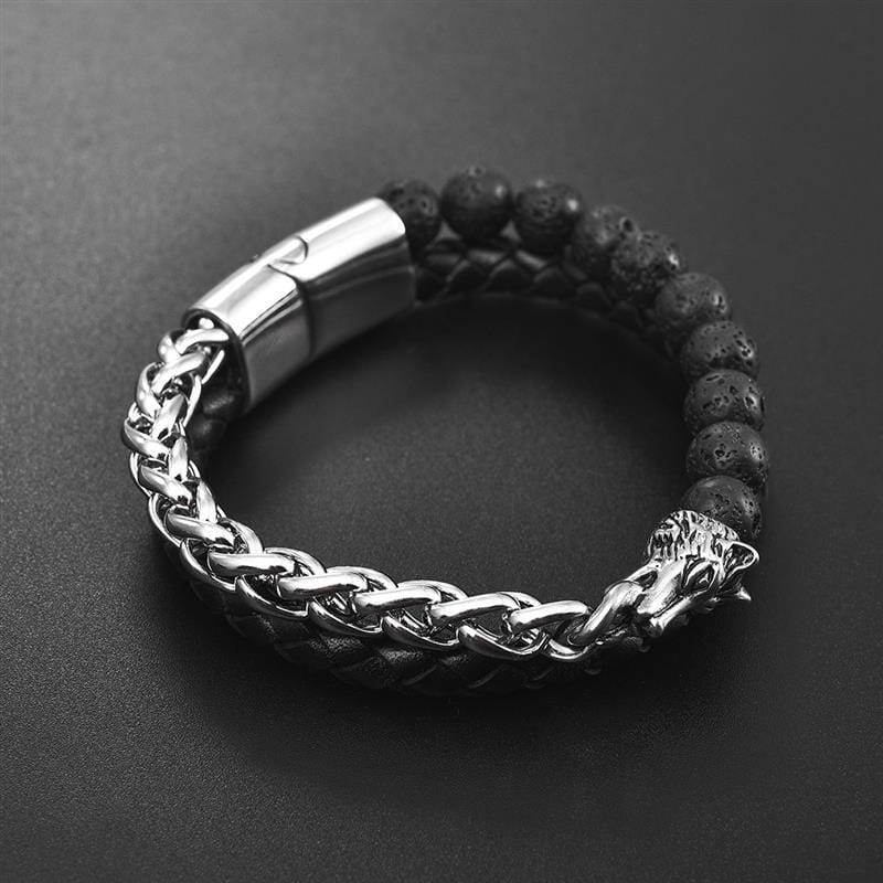 Bracelet Chaîne Perle en Acier - Mon Bracelet Homme