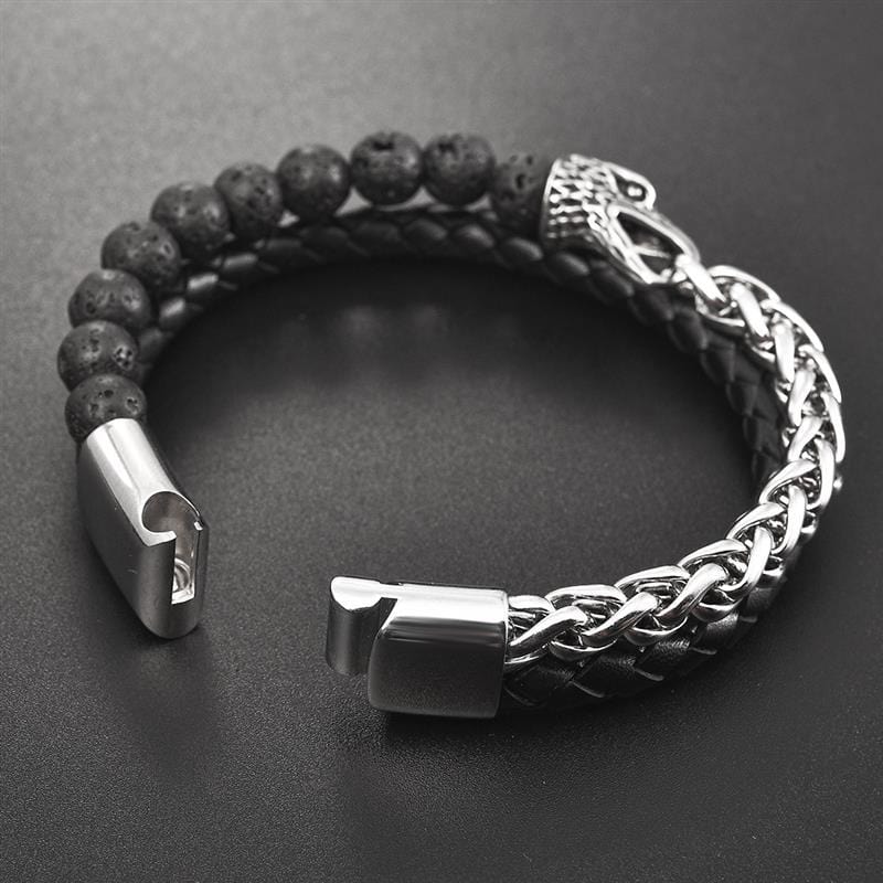 Bracelet Chaîne Perle en Acier - Mon Bracelet Homme