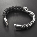 Bracelet Chaîne Perle en Acier - Mon Bracelet Homme