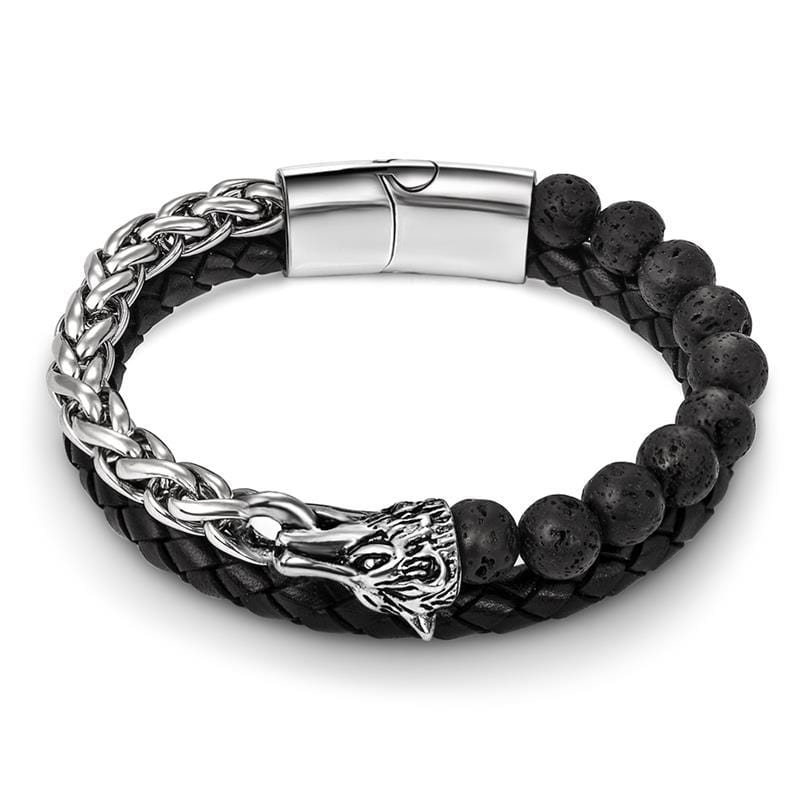 Bracelet Chaîne Perle en Acier - Mon Bracelet Homme