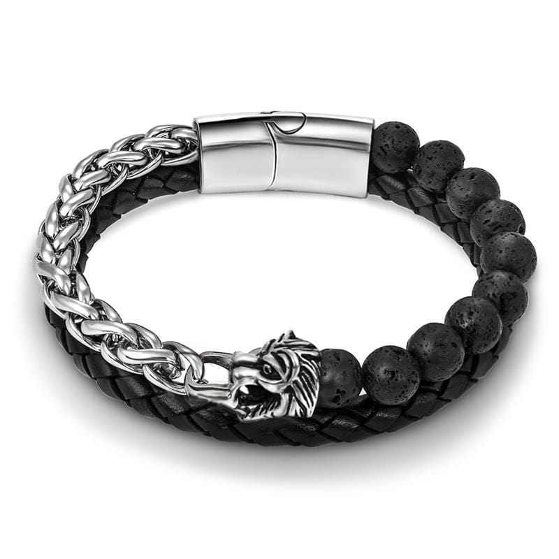 Bracelet Chaîne Perle en Acier - Mon Bracelet Homme
