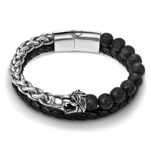 Bracelet Chaîne Perle en Acier - Mon Bracelet Homme