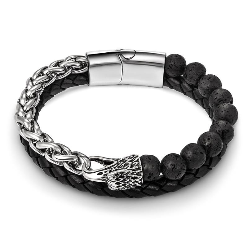 Bracelet Chaîne Perle en Acier - Mon Bracelet Homme
