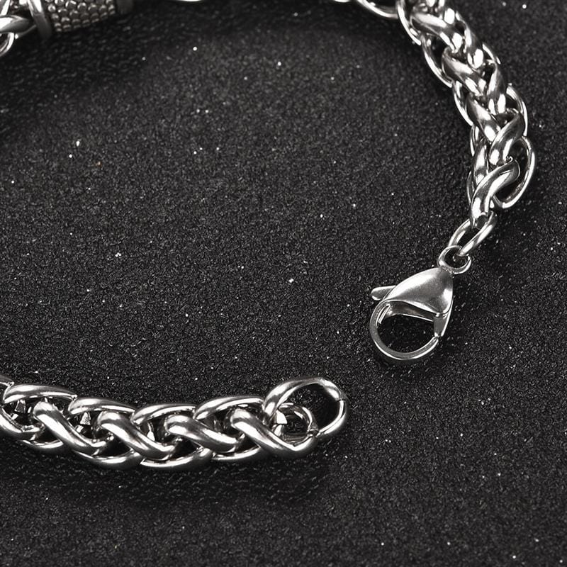 Bracelet Chaîne Pierre Naturelle en Acier - Mon Bracelet Homme