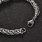 Bracelet Chaîne Pierre Naturelle en Acier - Mon Bracelet Homme
