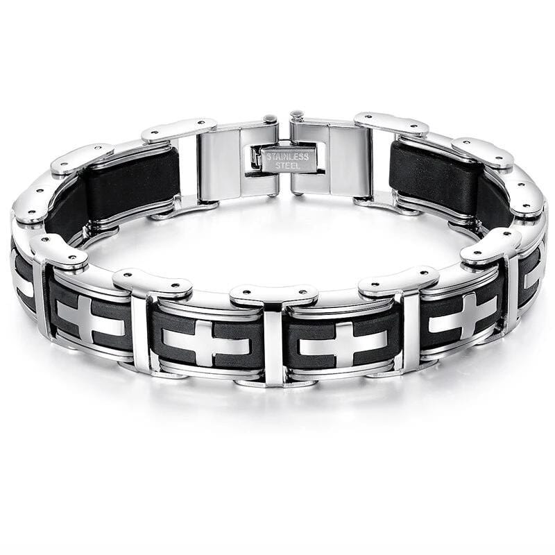 Bracelet Chaîne Style Punk en Acier - Mon Bracelet Homme