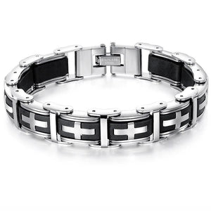 Bracelet Chaîne Style Punk en Acier - Mon Bracelet Homme