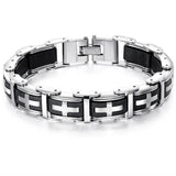 Bracelet Chaîne Style Punk en Acier - Mon Bracelet Homme