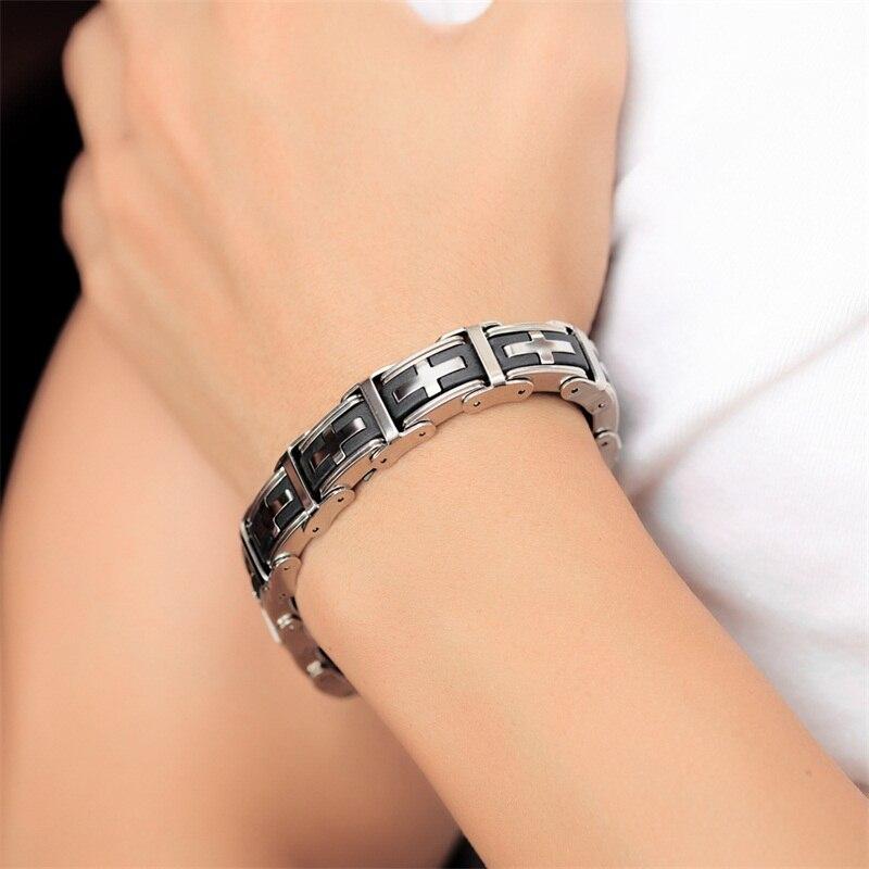 Bracelet Chaîne Style Punk en Acier - Mon Bracelet Homme
