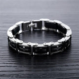 Bracelet Chaîne Style Punk en Acier - Mon Bracelet Homme