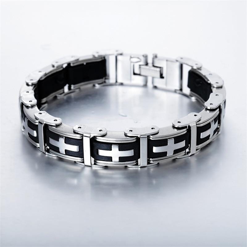 Bracelet Chaîne Style Punk en Acier - Mon Bracelet Homme