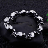 Bracelet Chaîne Tête de Mort en Acier - Mon Bracelet Homme