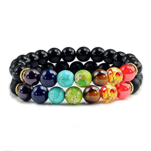 Bracelet Chakra Homme En Perles Noir - Mon Bracelet Homme