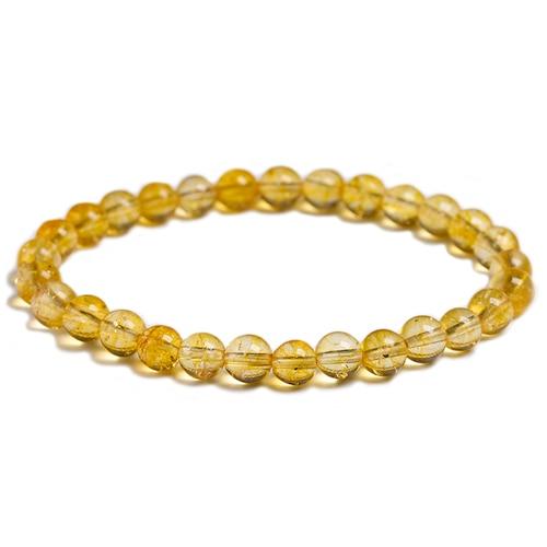 Bracelet Citrine 6mm pour Homme en Perles - Mon Bracelet Homme
