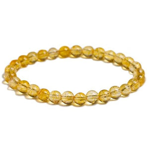 Bracelet Citrine 6mm pour Homme en Perles - Mon Bracelet Homme