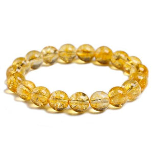 Bracelet Citrine Lithothérapie pour Homme en Perles - Mon Bracelet Homme