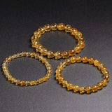 Bracelet Citrine Naturelle Homme en Perles - Mon Bracelet Homme