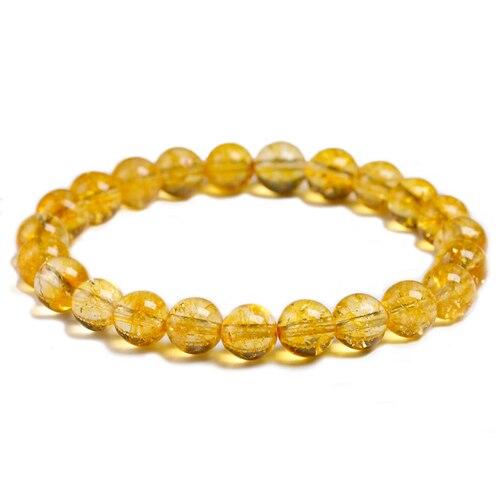 Bracelet Citrine Naturelle Homme en Perles - Mon Bracelet Homme