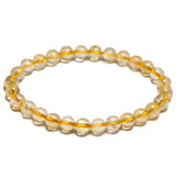 Bracelet Citrine Naturelle pour Homme en Perles
