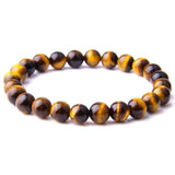 Bracelet Classe en Perles Naturelles Homme en Œil-de-Tigre - Mon Bracelet Homme