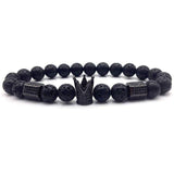Bracelet Couronne en Perles de 8mm en Pierre