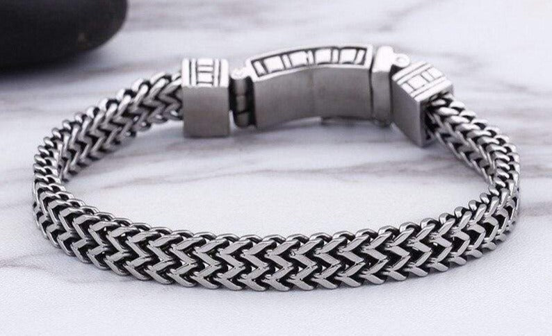 Bracelet Croix Ankh Homme en Acier - Mon Bracelet Homme