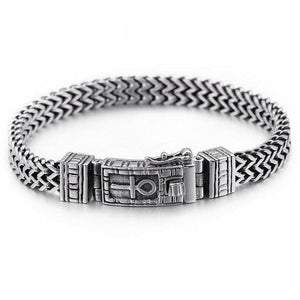 Bracelet Croix Ankh Homme en Acier - Mon Bracelet Homme