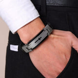 Bracelet Croix Homme Bijouterie en Cuir - Mon Bracelet Homme