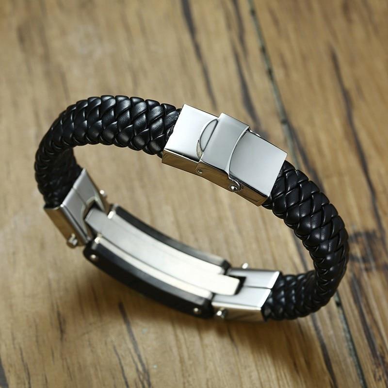 Bracelet Croix Homme Bijouterie en Cuir - Mon Bracelet Homme