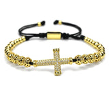 Bracelet Croix Homme Couleur Or - Mon Bracelet Homme